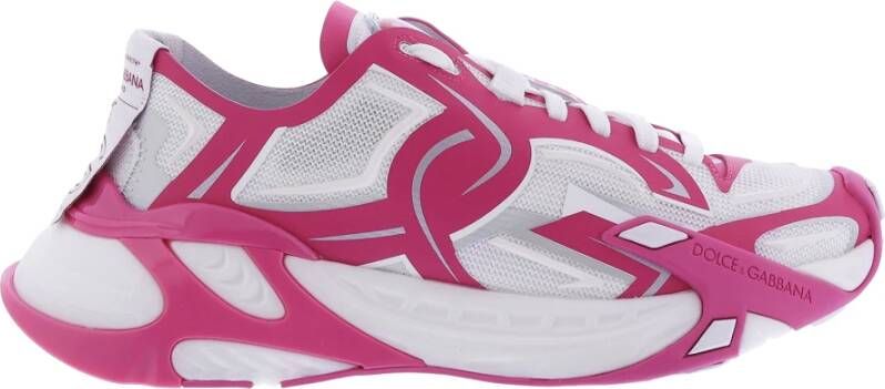 Dolce&Gabbana Low-Top Sneakers Dames Technical Fast Sneaker Wit Roz in wit