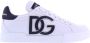 Dolce & Gabbana Portofino Logo-Print Low-Top Sneakers White Dames - Thumbnail 1