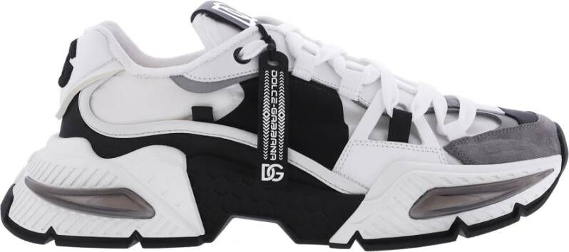 Dolce & Gabbana Multigekleurde sneakers met reliëf en monogramdetails Black Heren