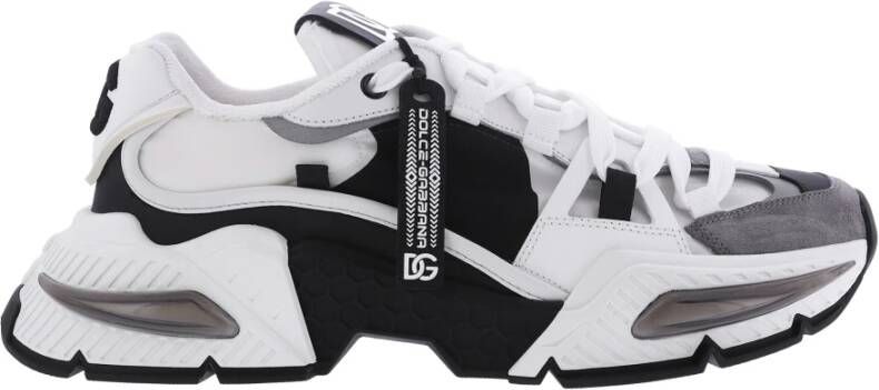 Dolce & Gabbana Multigekleurde sneakers met reliëf en monogramdetails Black Heren