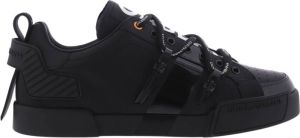 Dolce & Gabbana Portofino sneaker van leer met kalfsleren details