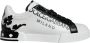 Dolce & Gabbana Crown Heel Logo Witte Sneakers - Thumbnail 1
