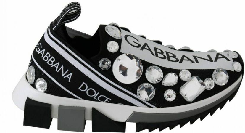 Dolce & Gabbana Kristalversierde Monochrome Sneakers Multicolor Dames - Foto 2