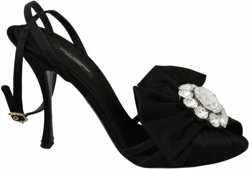 Dolce & Gabbana Crystals Ankle Strap Sandals Zwart Dames