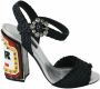 Dolce & Gabbana Zwarte LED Sandalen Schoenen Enkelband Black Dames - Thumbnail 1