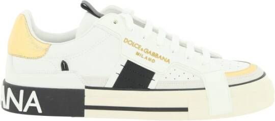 Dolce & Gabbana Custom 2.Zero Leren Sneakers met Gelamineerde Details Multicolor Heren
