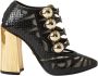 Dolce & Gabbana Dames Hakken Slangen Schoenen Black Dames - Thumbnail 1