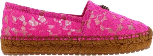 Dolce&Gabbana Espadrilles Espadrillas Pizzo Taormina in roze