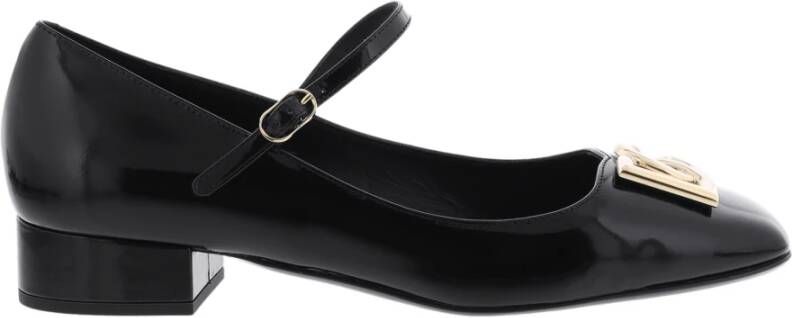 Dolce & Gabbana Zwarte lakleren Mary Jane schoenen Black Dames
