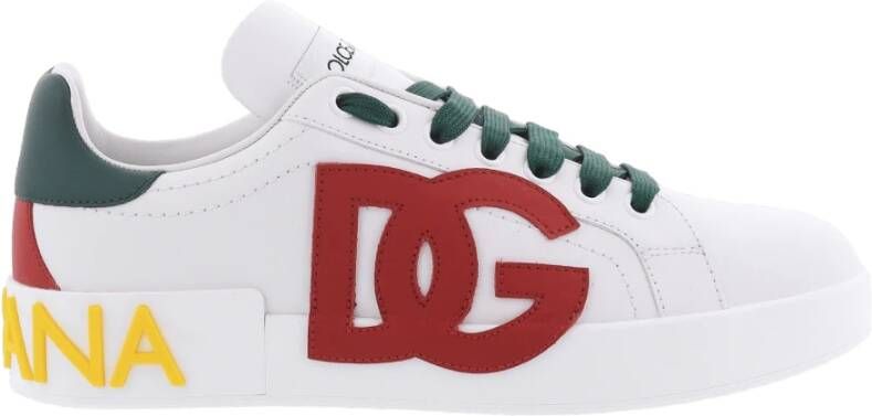 Dolce & Gabbana Dames Portofino Sneaker DGLogo Multi White Dames