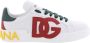 Dolce&Gabbana Low-Top Sneakers Dames Portofino Sneaker DGLogo Multi in wit - Thumbnail 6