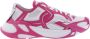 Dolce & Gabbana Fuchsia Sneakers met Contrasterende Details Roze Dames - Thumbnail 1