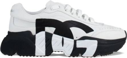 Dolce & Gabbana Daymaster Sneakers Wit Leer White Heren