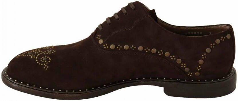Dolce & Gabbana Derby Studded Shoes Bruin Heren