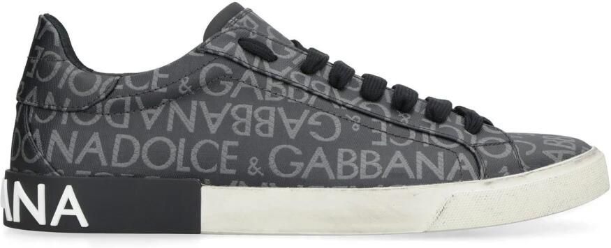 Dolce & Gabbana All-Over Logo Print Low-Top Sneakers
