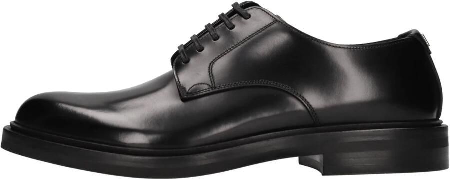 Dolce & Gabbana Zwarte Veterschoenen voor Mannen Black Heren