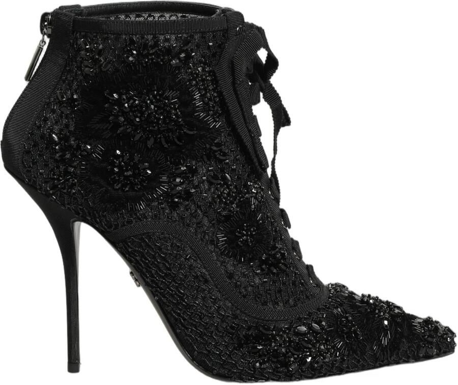 Dolce & Gabbana Ankellaarsjes van mesh met versiering