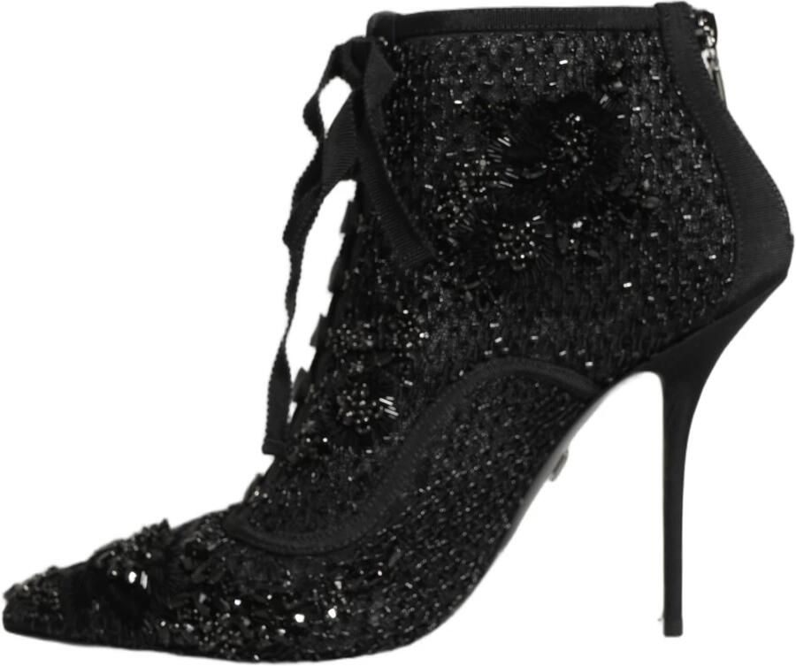 Dolce & Gabbana Ankellaarsjes van mesh met versiering - Foto 4