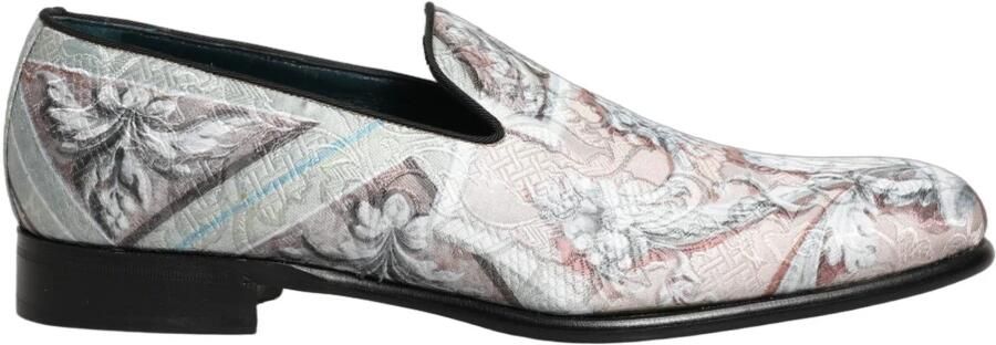Dolce & Gabbana Baroque Velvet Dress Loafers
