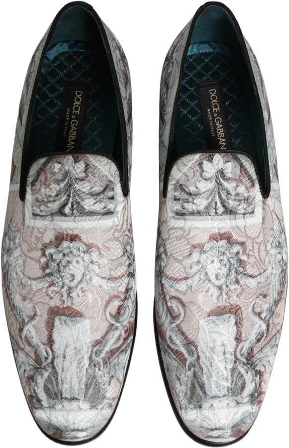 Dolce & Gabbana Baroque Velvet Dress Loafers - Foto 3