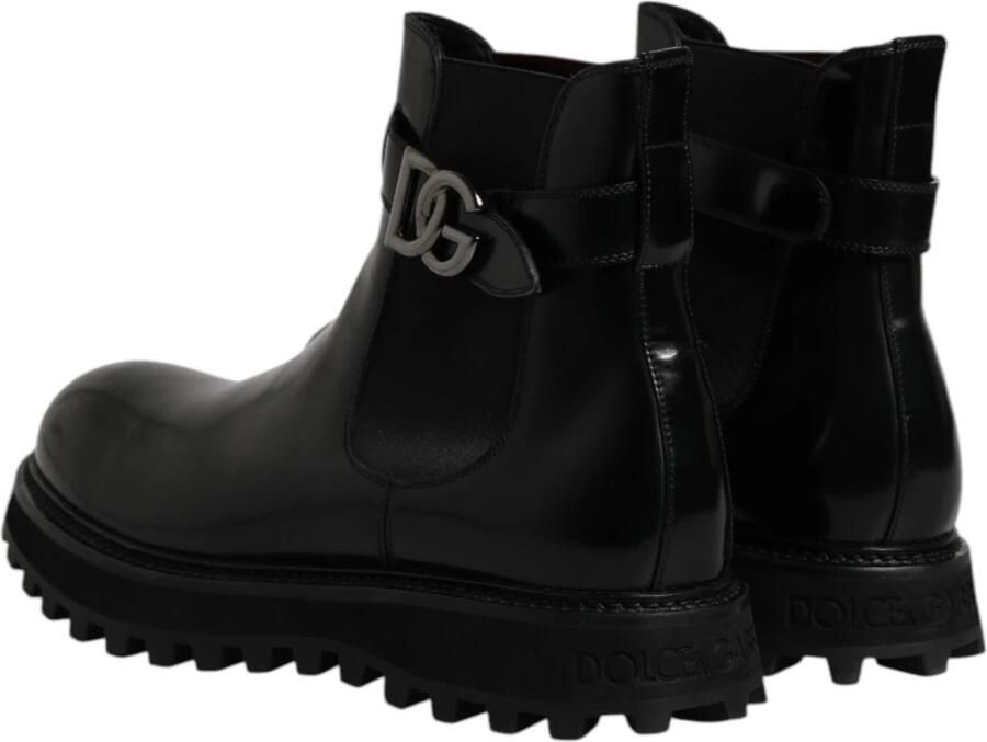 Dolce & Gabbana Belted Logo Chelsea Laarzen - Foto 3