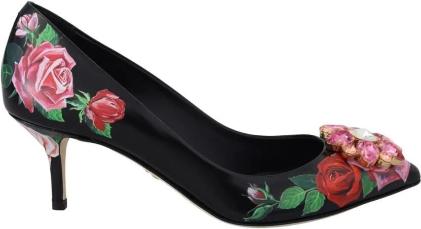 Dolce & Gabbana Zwarte leren pumps met hoge hak - Foto 2