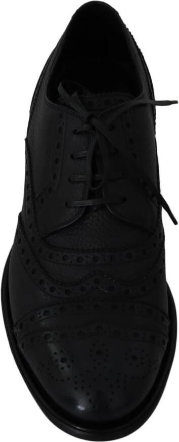 Dolce & Gabbana Blauwe Leren Wingtip Oxford Jurkschoenen Blue Heren - Foto 4