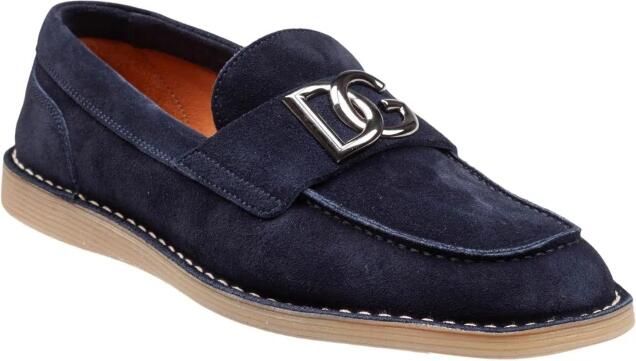 Dolce & Gabbana Bruine Suède Platte Schoenen met Logo - Foto 7