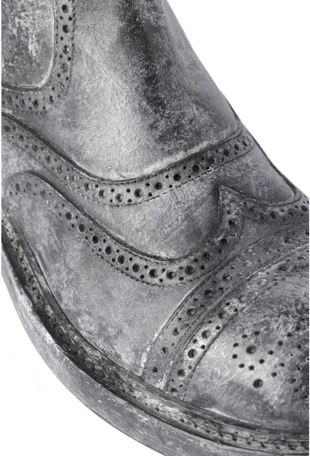 Dolce & Gabbana Zwarte Grijze Leren Enkellaarzen - Foto 2