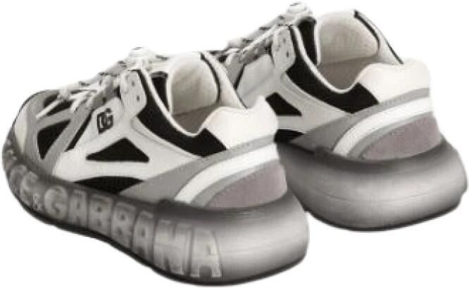 Dolce & Gabbana Bounce 12 Nylon en Kalfsleren Sneakers - Foto 4