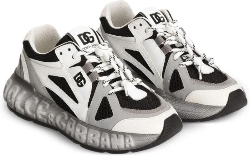 Dolce & Gabbana Bounce 12 Nylon en Kalfsleren Sneakers - Foto 3
