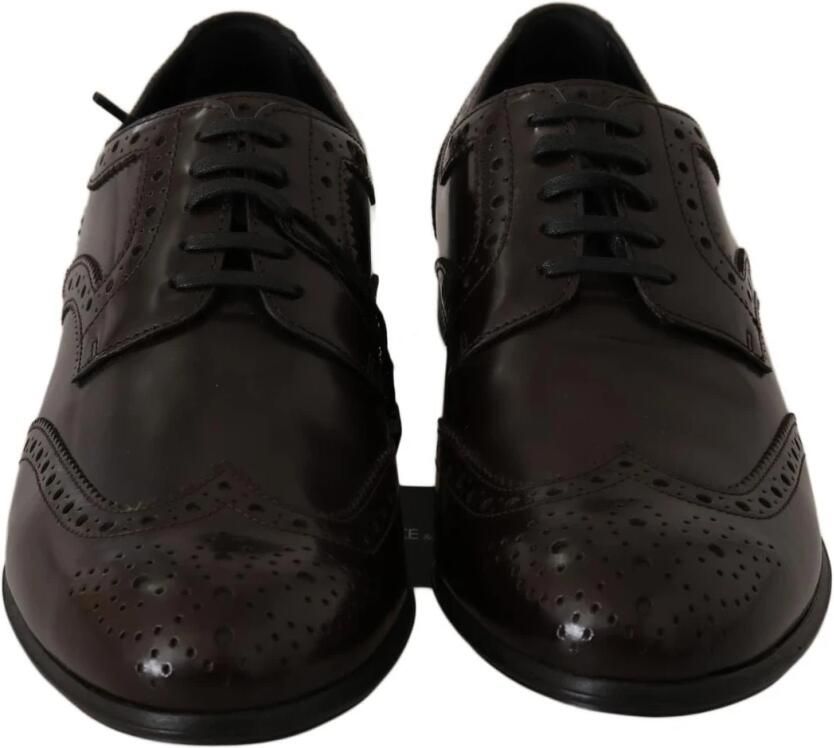 Dolce & Gabbana Klassieke Leren Broques Oxford Wingtip-Schoenen - Foto 2