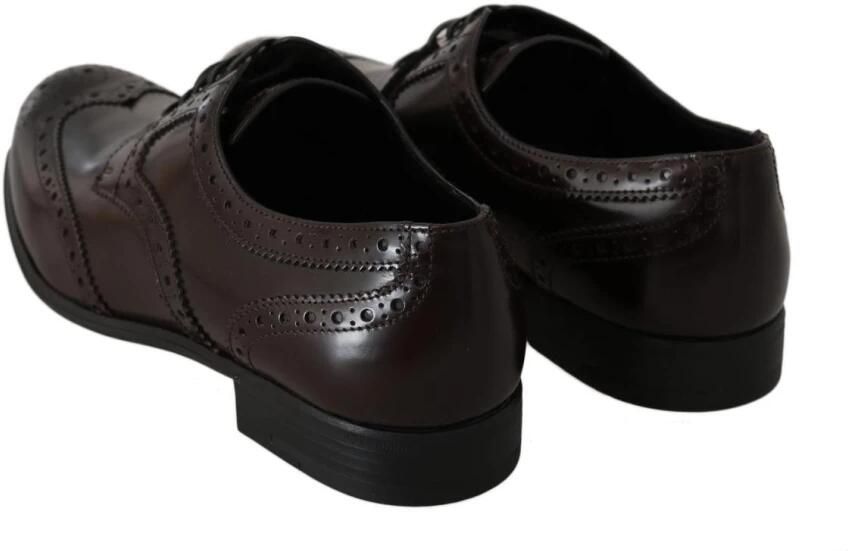 Dolce & Gabbana Klassieke Leren Broques Oxford Wingtip-Schoenen - Foto 3
