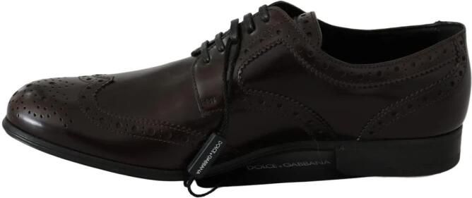 Dolce & Gabbana Klassieke Leren Broques Oxford Wingtip-Schoenen - Foto 5