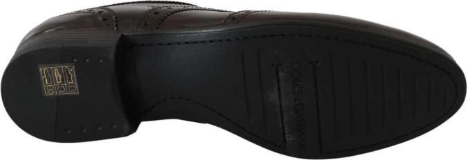 Dolce & Gabbana Klassieke Leren Broques Oxford Wingtip-Schoenen - Foto 6