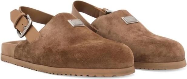 Dolce & Gabbana Bruine Sandalen Boston Stijl