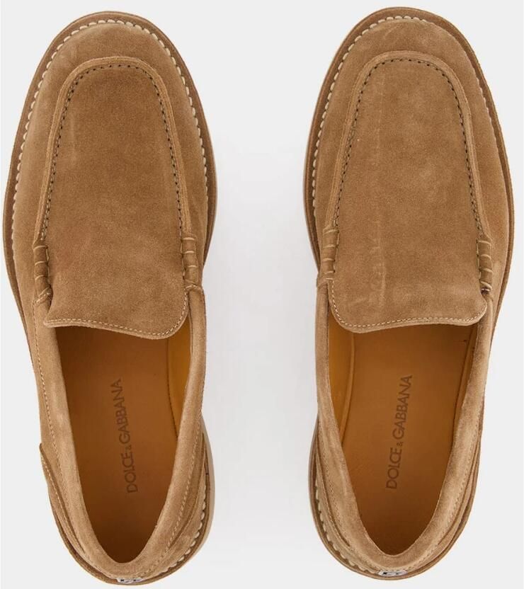 Dolce & Gabbana Bruine Suède Loafers met DG Logo - Foto 2