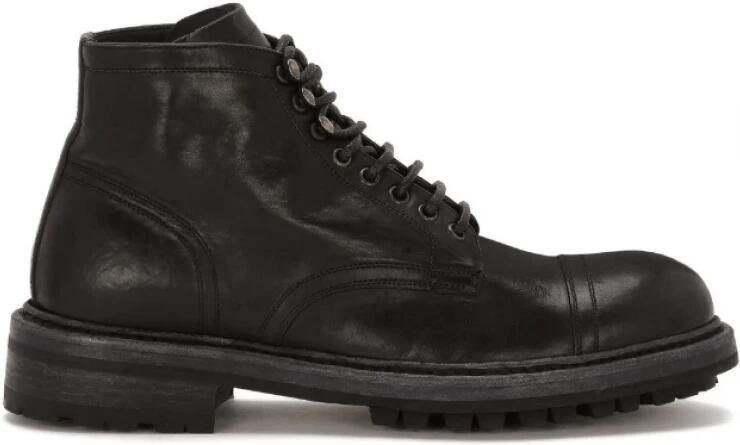 Dolce & Gabbana Calf Leather Ankle Boots