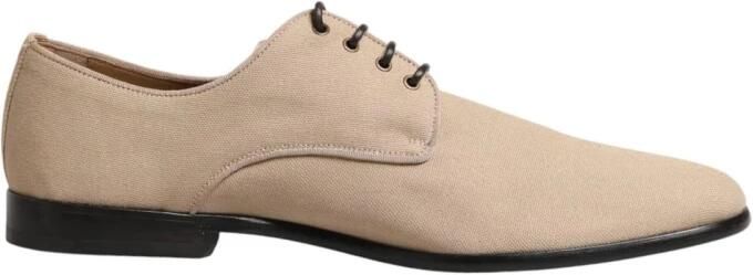 Dolce & Gabbana Canvas Derby Geklede Veterschoenen