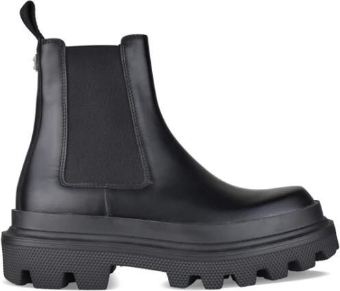Dolce & Gabbana Chelsea boots van geborsteld leer