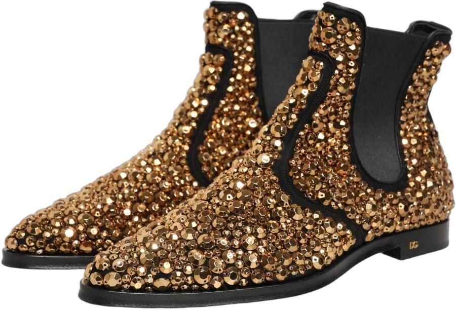 Dolce & Gabbana Chelsea enkellaarsjes met versiering - Foto 4
