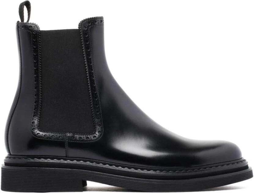 Dolce & Gabbana Chelsea enkellaarsjes van geborsteld leer