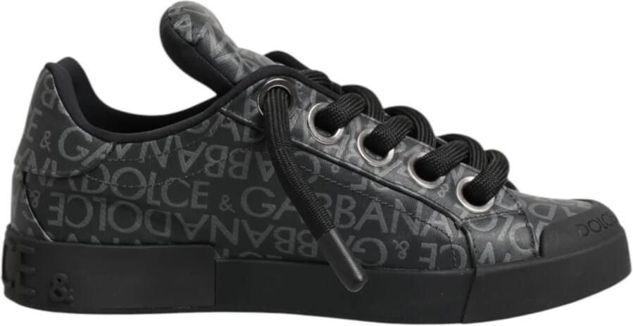 Dolce & Gabbana Cotton Denim Logo Low Top Sneakers - Foto 2