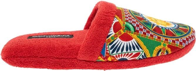 Dolce & Gabbana Cotton Terry Slippers