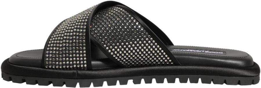 Dolce & Gabbana Criss-Cross Slide Sandalen
