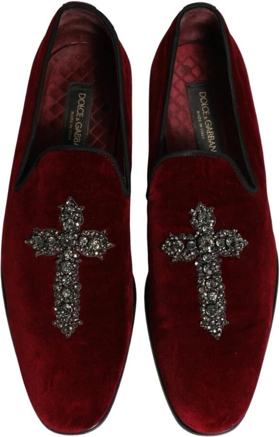 Dolce & Gabbana Cross Slip On Dress Loafers - Foto 4
