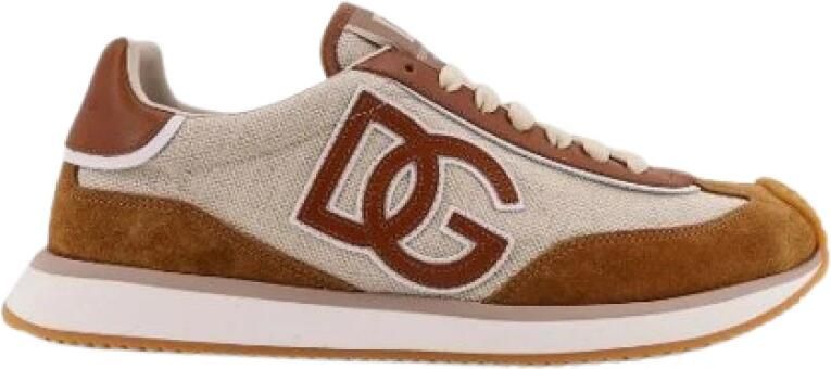 Dolce & Gabbana Cushion Canvas With Side Logo Sneakers
