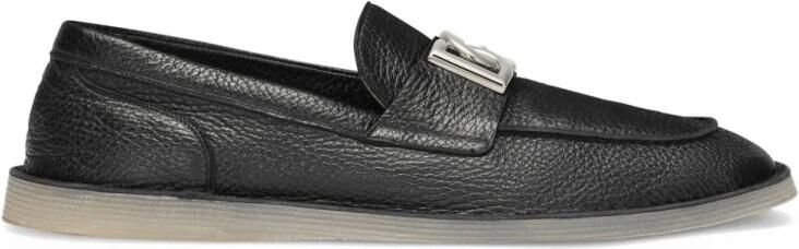 Dolce & Gabbana Klassieke Leren Loafer Schoenen Black Heren - Foto 2