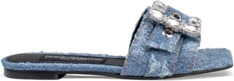 Dolce & Gabbana Denim Sandalen