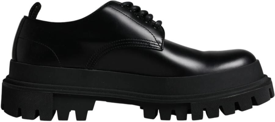 Dolce & Gabbana Zwarte Leren Derby Schoenen - Foto 2